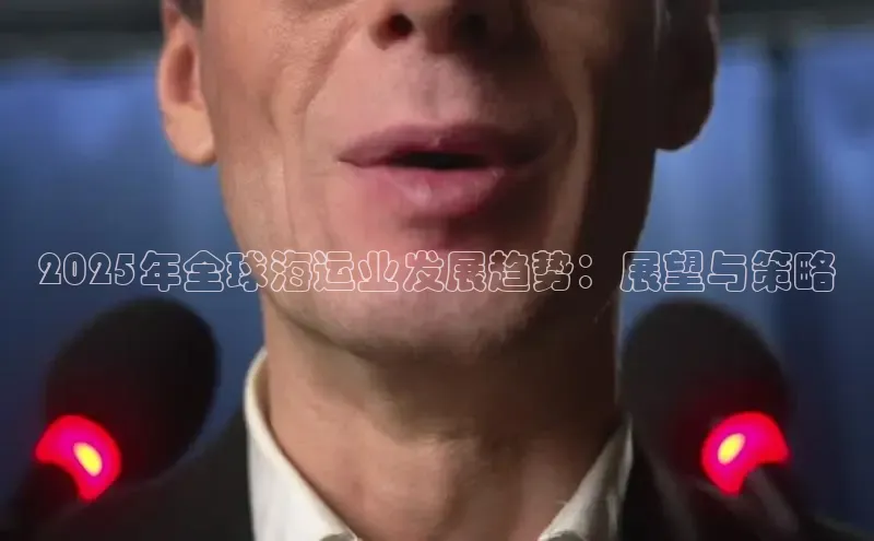 2025年全球海运业发展趋势：展望与策略